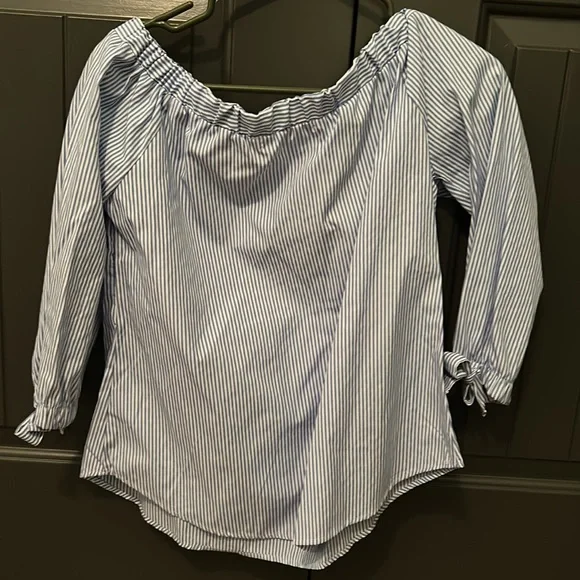 Off the shoulder striped top - Picture 4 of 5